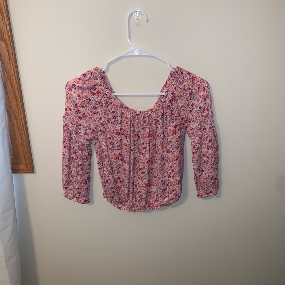 Off the shoulder crop top